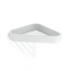 Gedy Outline Matt White Wall Mounted Corner Shower Basket