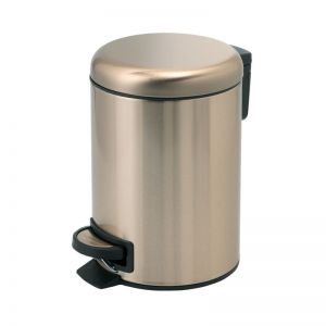 Gedy Matt Gold Potty Pedal Bin 5L