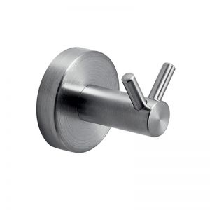 Gedy G Pro Brushed Stainless Steel Double Robe Hook