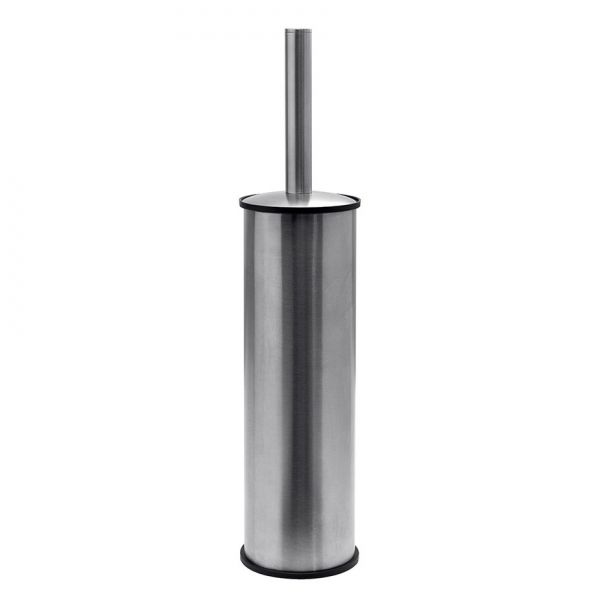 Gedy G Pro Brushed Stainless Steel Freestanding Toilet Brush Set