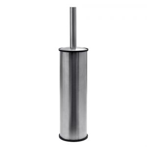 Gedy G Pro Brushed Stainless Steel Freestanding Toilet Brush Set