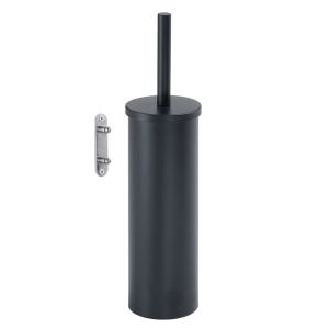 Gedy Flip Matt Black Toilet Brush Wall Mounted