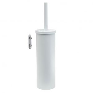 Gedy Flip Matt White Toilet Brush Wall Mounted