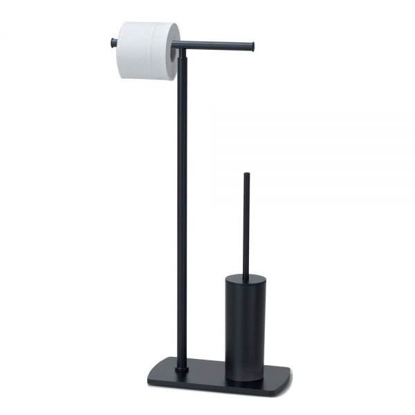 Gedy Florida Matt Black Freestanding Bathroom Butler