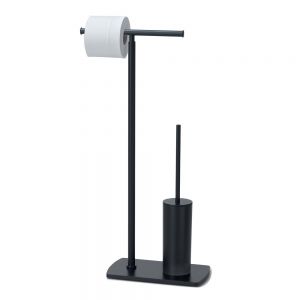 Gedy Florida Matt Black Freestanding Bathroom Butler