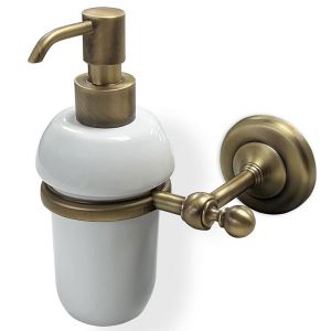 Origins Living Albany Aged Brass and White Soap Dispenser