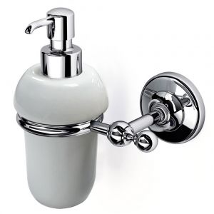 Origins Living Albany Chrome and White Soap Dispenser