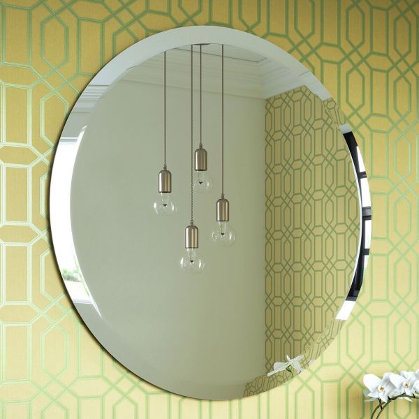 Origins Living Porterhouse 800 x 800 Round Beveled Edge Bathroom Mirror