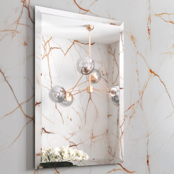 Origins Living Porterhouse 600 x 900 Rectangular Beveled Edge Bathroom Mirror #2
