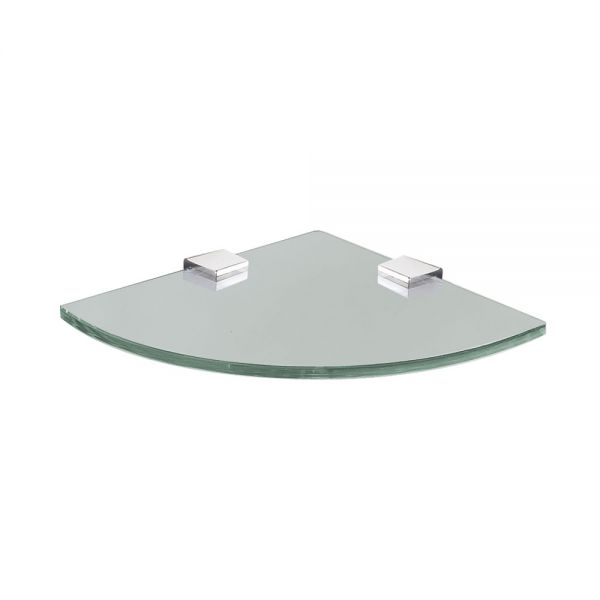 Origins Living Pier 250 Clear Glass Corner Shelf #2
