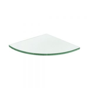 Origins Living Pier 250 Clear Glass Corner Shelf