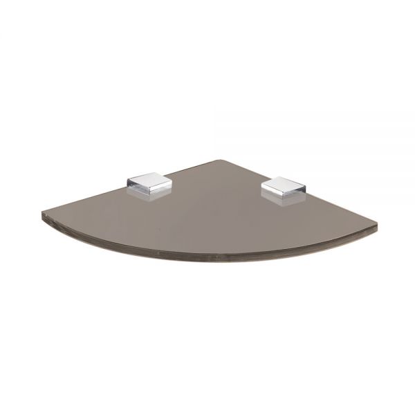 Origins Living Pier 250 Bronze Glass Corner Shelf #2