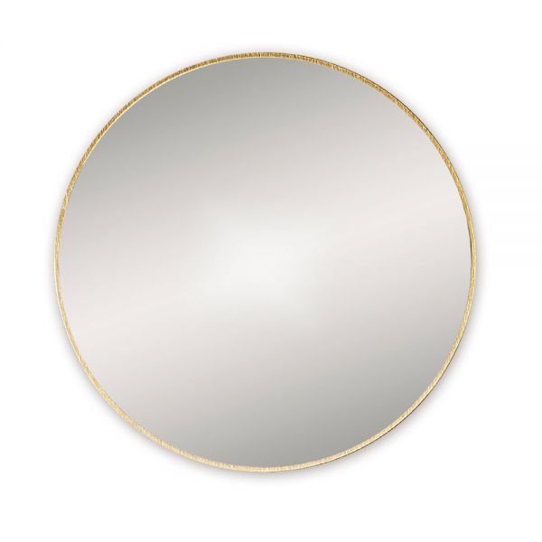 Origins Living Docklands Brushed Brass 800 x 800 Round Bathroom Mirror