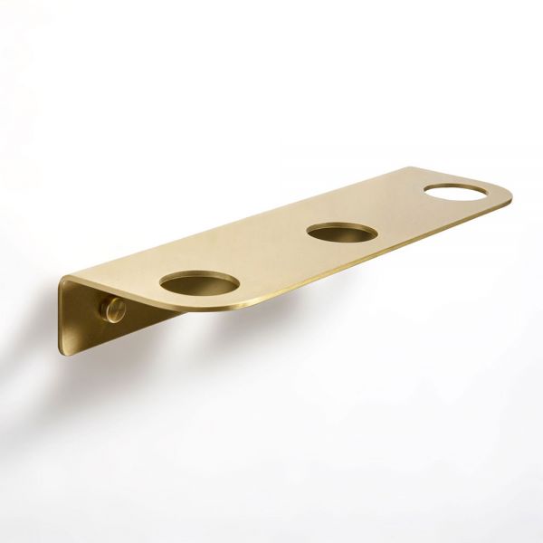 Origins Living Brushed Brass Bottle Holder 3 Holes