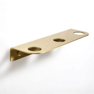 Origins Living Brushed Brass Bottle Holder 3 Holes