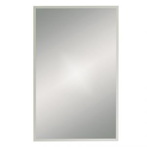 Origins Living Docklands Brushed Stainless Steel 500 x 800mm Rectangular Bathroom Mirror