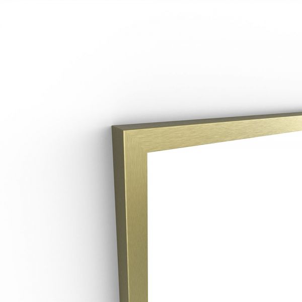 Origins Living Docklands 400 x 1000 Brushed Brass Bathroom Mirror #4