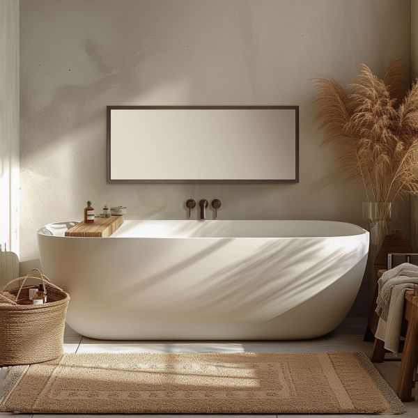 Origins Living Docklands 400 x 1000 Brushed Bronze Bathroom Mirror #5