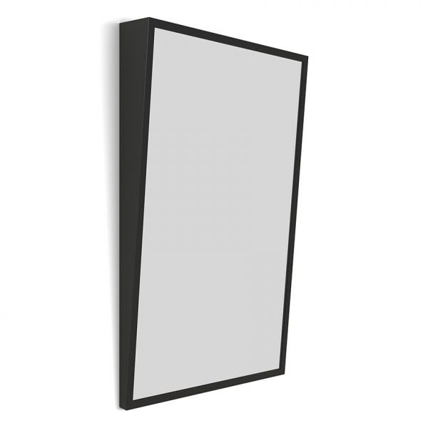 Origins Living Docklands Black 500 x 800mm Rectangular Angled Bathroom Mirror