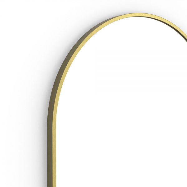 Origins Living Docklands Brushed Brass Arch Mirror 500 x 800mm #3