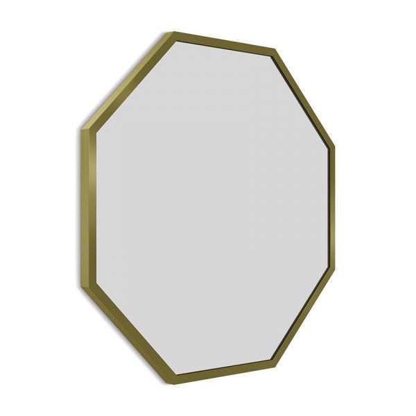 Origins Living Docklands Brushed Brass 600 x 600mm Octagonal Bathroom Mirror