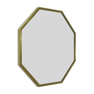 Origins Living Docklands Brushed Brass 600 x 600mm Octagonal Bathroom Mirror