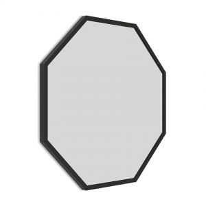 Origins Living Docklands Black 600 x 600mm Octagonal Bathroom Mirror