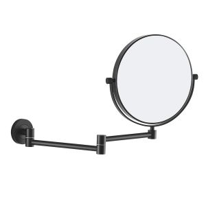 Origins Living Hutton 200 x 200 Black Magnifying Bathroom Mirror