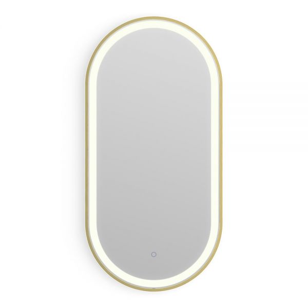 Origins Living Lomax Light Capsule Brushed Brass LED Bathroom Mirror 400 x 800mm #2
