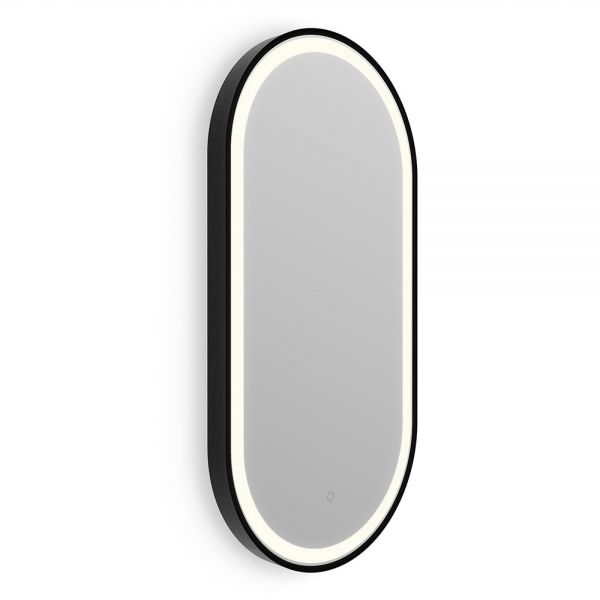 Origins Living Lomax Light Capsule Brushed Black LED Bathroom Mirror 400 x 800mm