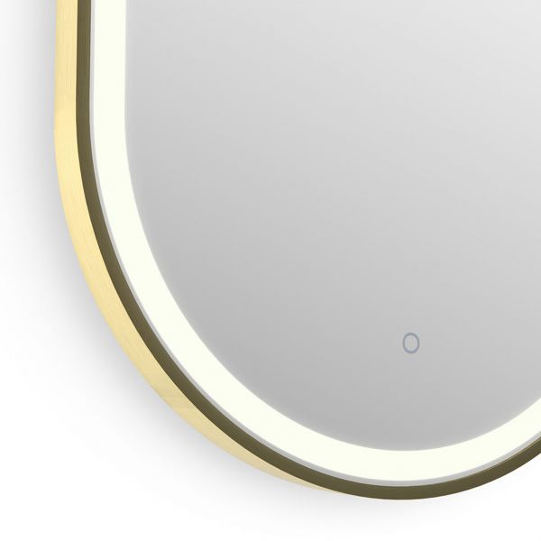 Origins Living Lomax Light Capsule Brushed Brass LED Bathroom Mirror 500 x 1000mm #4