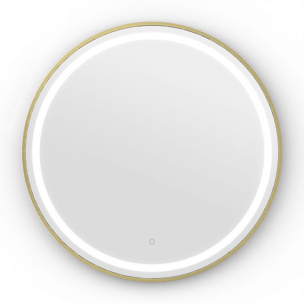 Origins Living Lomax Light Brushed Brass Round Illuminated Mirror 700 x 700mm #2