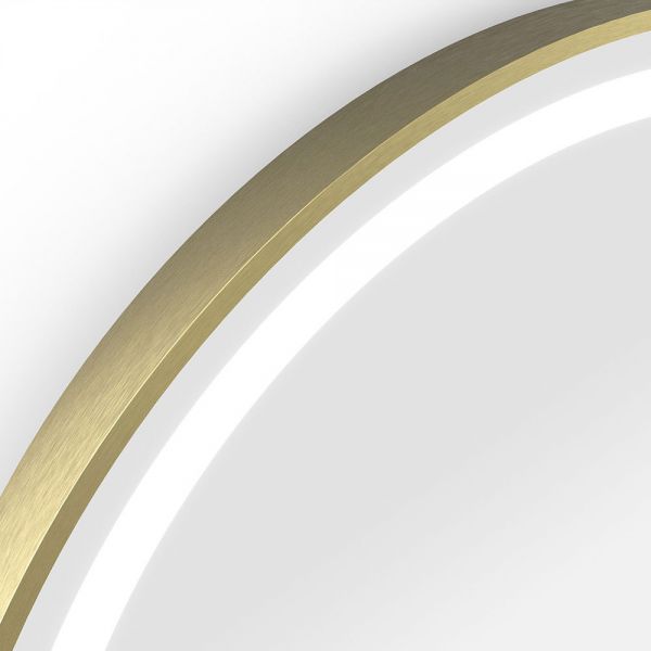 Origins Living Lomax Light Brushed Brass Round Illuminated Mirror 700 x 700mm #3