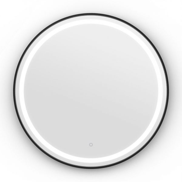 Origins Living Lomax Light Black Round Illuminated Mirror 700 x 700mm #2