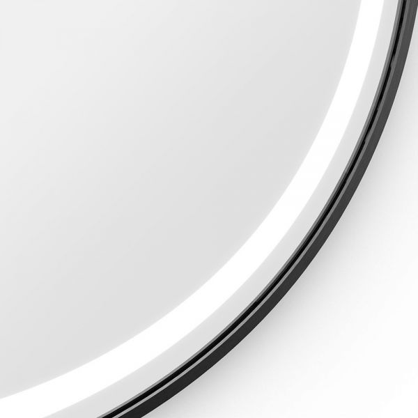 Origins Living Lomax Light Black Round Illuminated Mirror 700 x 700mm #4