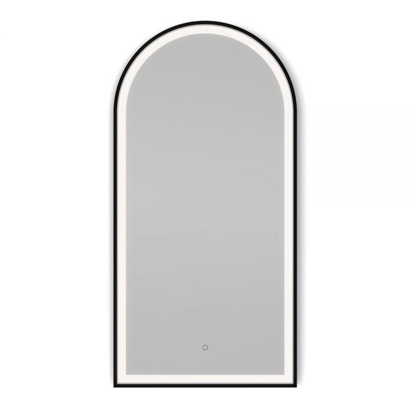 Origins Living Lomax Light Arch Brushed Black LED Bathroom Mirror 500 x 1000mm #2