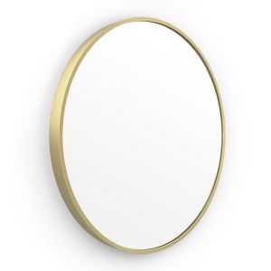 Origins Living Lomax Brushed Brass Round Mirror 600 x 600mm