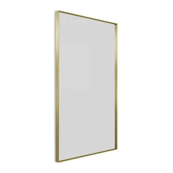 Origins Living Newington Brushed Brass 1200 x 700mm Rectangular Bathroom Mirror