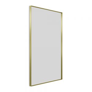 Origins Living Newington Brushed Brass 1200 x 700mm Rectangular Bathroom Mirror