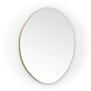 Origins Living Oslo Organic 800 x 773 Brushed Brass Bathroom Mirror