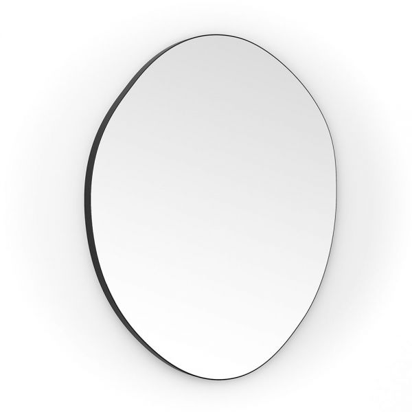 Origins Living Oslo Organic 800 x 773 Matt Black Bathroom Mirror