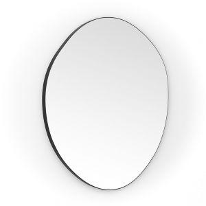 Origins Living Oslo Organic 800 x 773 Matt Black Bathroom Mirror