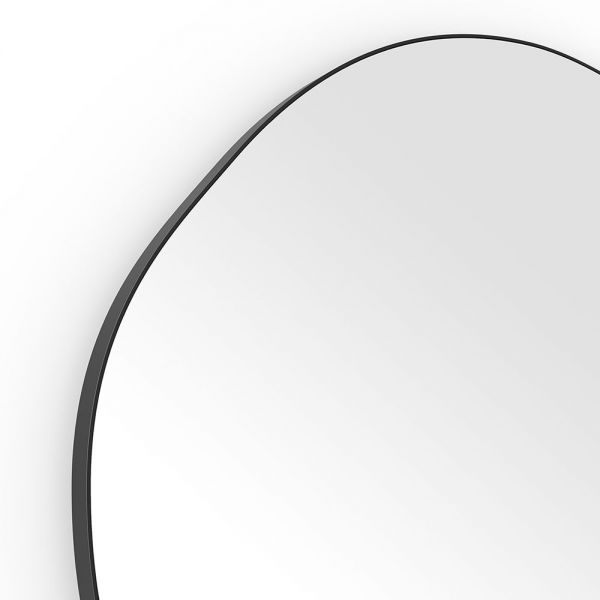 Origins Living Oslo Organic 800 x 773 Matt Black Bathroom Mirror #3