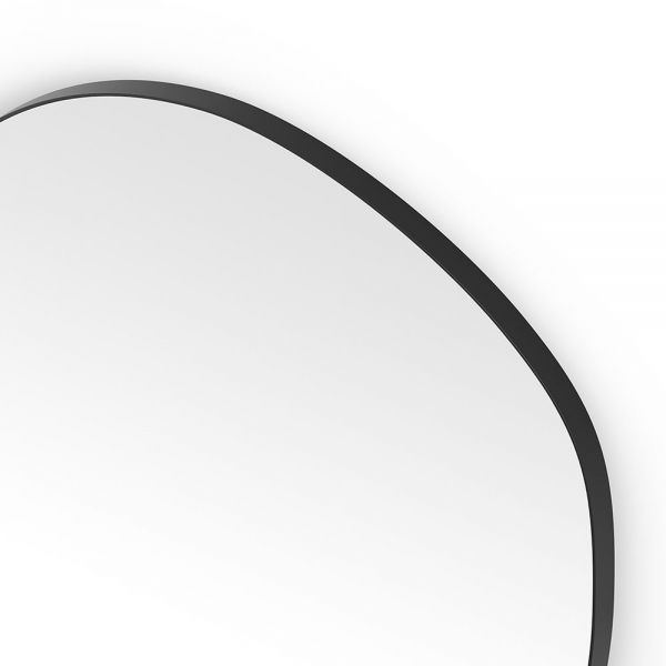 Origins Living Oslo Organic 800 x 773 Matt Black Bathroom Mirror #4