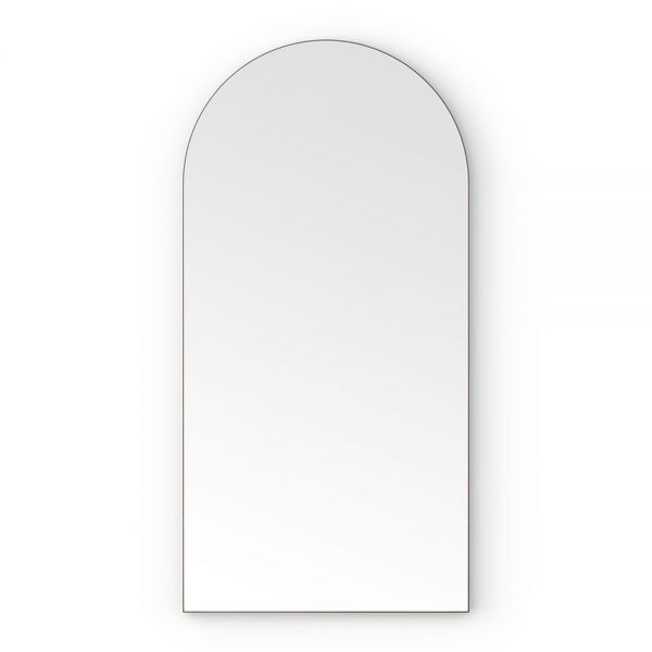 Origins Living Oslo Arch 500 x 1000 Brushed Bronze Bathroom Mirror #2