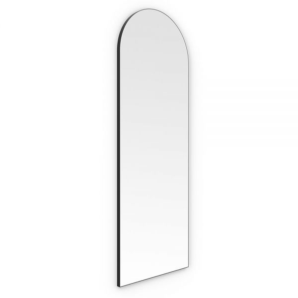 Origins Living Oslo Arch 500 x 1400 Matt Black Bathroom Mirror