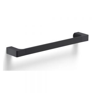 Gedy Pirenei Black 350 Wall Mounted Towel Rail