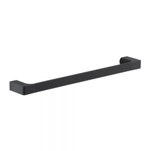 Gedy Pirenei Black 450 Wall Mounted Towel Rail