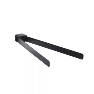 Gedy Pirenei Black Double Swing Towel Rail 360mm