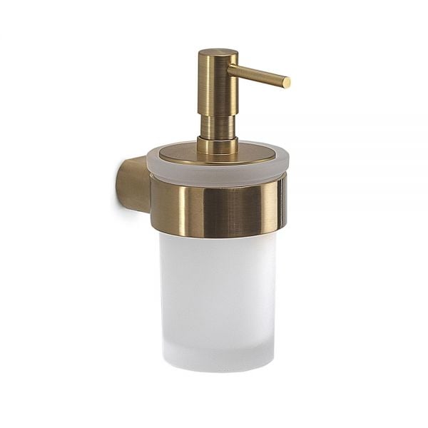 Gedy Pirenei Brushed Gold Wall Mounted Soap Dispenser